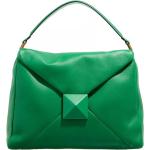 Reduzierte Grüne VALENTINO Rockstud Lederhandtaschen aus Leder für Damen 