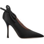 Reduzierte Schwarze Elegante VALENTINO Spitze High Heels & Stiletto-Pumps aus Leder für Damen Größe 37 mit Absatzhöhe über 9cm 