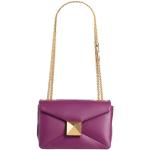 Violette VALENTINO Lederhandtaschen aus Leder mit Innentaschen für Damen klein 