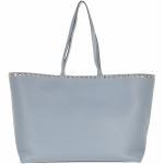 Valentino Garavani Shopper - Rockstud Studded Shopping Bag Leather - in light blue - für Damen