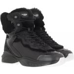 Reduzierte Schwarze VALENTINO High Top Sneaker & Sneaker Boots aus Veloursleder für Damen Größe 39 