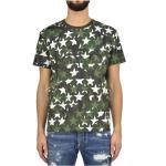 Reduzierte Grüne Camouflage VALENTINO T-Shirts aus Baumwolle für Herren Größe M 