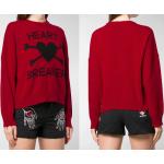 Reduzierte Rote Kaschmir-Pullover aus Wolle Cropped für Damen Größe XS 