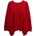 Reduzierte Rote Oversize Kaschmir-Pullover aus Kaschmir für Damen Größe M für den für den Herbst 