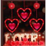 Rote Romantische Herz Lichterketten batteriebetrieben 