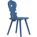 VALERIO Stuhl, Material Massivholz, Fichte lackiert - blau