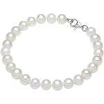 Reduzierte Weiße Valero Pearls Perlenarmbänder mit Echte Perle für Damen 