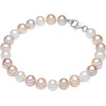 Fliederfarbene Perlenarmbänder aus Silber mit Echte Perle für Damen 