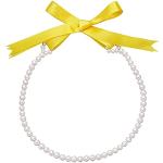 Gelbe Valero Pearls Perlenketten aus Satin für Damen 