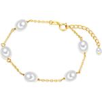 Valero Pearls Perlen-Armband Damen Sterlingsilber, gold