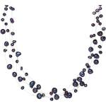 Reduzierte Blaue Valero Pearls Damencolliers mit Echte Perle 