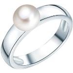 Silberne Valero Pearls Damenperlenringe mit Echte Perle 