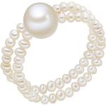 Reduzierte Weiße Valero Pearls Damenperlenringe Größe 60 