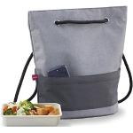 Schwarze Lunch Bags mit Reißverschluss 