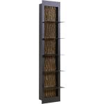 Anthrazitfarbene Moderne Valnatura Bücherregale aus Massivholz Breite 150-200cm, Höhe 150-200cm, Tiefe 0-50cm 