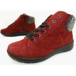 Vamos Stiefelette Stiefel Boots Gefüttert Damen Schuhe Leder Gr.38 Rot