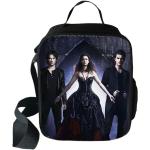 Vampire Diaries Lunchtaschen Jungen Mädchen Reisetaschen Picknick Lebensmittel Frische Aufbewahrungstaschen Student Mini Messenger Bag