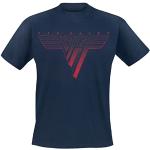 Van Halen Classic Red Logo Herren-T-Shirt, kurzärmlig, Marineblau, Regular/Normale Passform, Marineblau, M