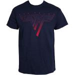 Van Halen Herren Van Halen – Classic Logo Short Sleeve T-Shirt Gr. Large, Blau