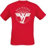 Van Halen T-Shirt - 1979 Tour - S bis XXL - für Männer - Größe L - rot - Lizenziertes Merchandise