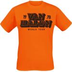 Van Halen T-Shirt - Tour 1978 - S bis XXL - für Männer - Größe M - orange - Lizenziertes Merchandise