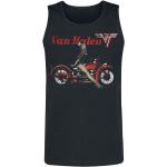 Van Halen Tank-Top - Pinup Motorcycle - S bis 3XL - für Männer - Größe L - schwarz - Lizenziertes Merchandise