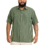 Grüne Kurzärmelige Van Heusen Button Down Kragen Bügelfreie Hemden maschinenwaschbar für Herren Größe 4 XL Große Größen 