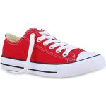 Rote Van Hill Low Sneaker aus Textil für Damen Größe 45 