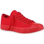 Rote Van Hill Low Sneaker aus Textil für Damen Größe 45 