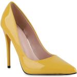 Gelbe Van Hill Spitze Pfennigabsatz High Heels & Stiletto-Pumps aus Kunstleder für Damen Größe 41 