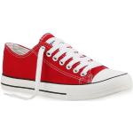 Rote Van Hill Low Sneaker aus Textil für Herren Größe 45 