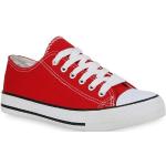 Rote Casual Van Hill Low Sneaker aus Textil für Damen 