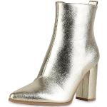 Goldene Van Hill Ankle Boots & Klassische Stiefeletten für Damen Größe 40 