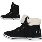 Schwarze Van Hill High Top Sneaker & Sneaker Boots mit Schnalle für Damen Größe 38 