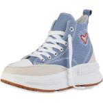 Hellblaue Van Hill High Top Sneaker & Sneaker Boots für Damen Größe 37 