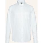 Weiße Elegante Langärmelige van Laack Button Down Kragen Herrenlangarmhemden aus Baumwolle zur Hochzeit 