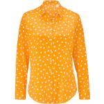 Reduzierte Gelbe Langärmelige van Laack Festliche Blusen aus Seide für Damen Größe S 