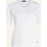 Weiße Halblangärmelige van Laack T-Shirts aus Baumwolle für Damen Größe L 