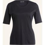 Dunkelblaue Halblangärmelige van Laack T-Shirts aus Baumwolle für Damen Größe M 