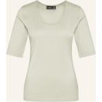 Beige Kurzärmelige van Laack T-Shirts aus Baumwolle für Damen Größe M 