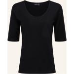 Schwarze Kurzärmelige van Laack T-Shirts aus Baumwolle für Damen Größe M 