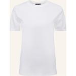 Weiße Kurzärmelige van Laack T-Shirts aus Baumwolle für Damen Größe M 