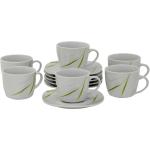 Grüne Moderne Kaffeetassen-Sets aus Porzellan 6-teilig 6 Personen 