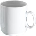 Weiße Van Well Runde Kaffeetassen-Sets aus Porzellan mikrowellengeeignet 72-teilig 