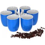 Blaue Van Well Vario Kaffeetassen-Sets 300 ml glänzend aus Porzellan 6 Personen 