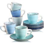 Blaue Motiv Vancasso Runde Kaffeeservice aus Keramik 12-teilig 6 Personen 