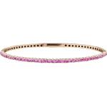 Pinke Elegante Vandenberg Edelstein Armbänder aus Rosegold mit Saphir für Damen 