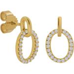 Goldene Elegante Vandenberg Diamant Ohrringe mit Diamant für Damen 