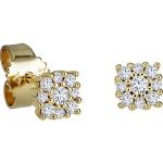 Goldene Vandenberg Diamant Ohrringe aus Gelbgold mit Diamant für Damen 