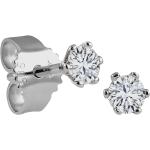 Silberne Vandenberg Diamant Ohrringe aus Weißgold mit Diamant für Damen 